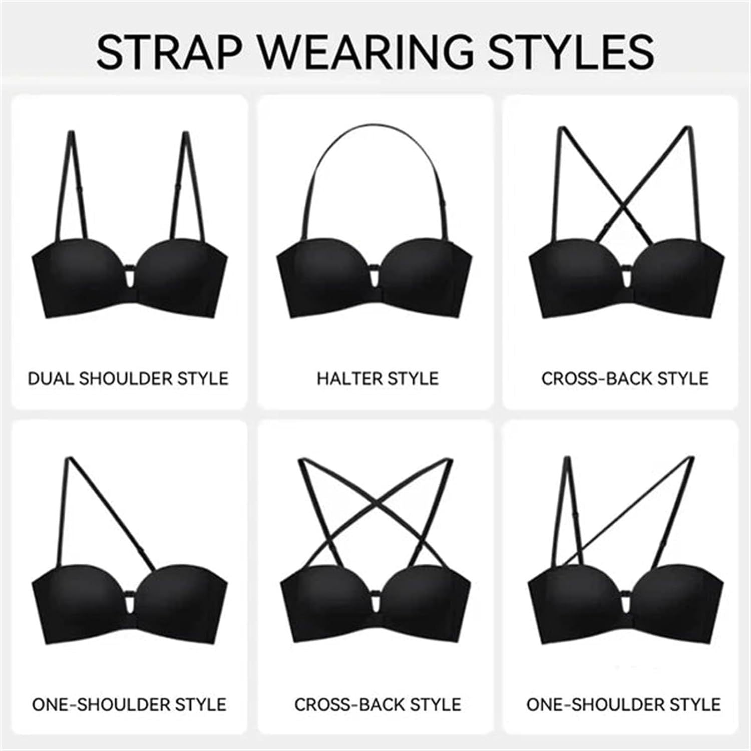 Convertible Strapless Push-Up Bra