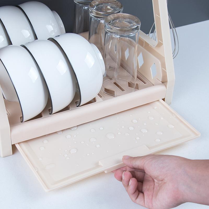 Dual-Level Kitchen Organizer Rack