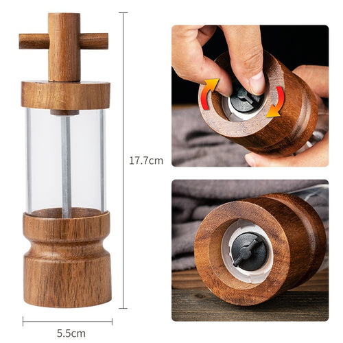 Acacia Elegance Pepper Grinder