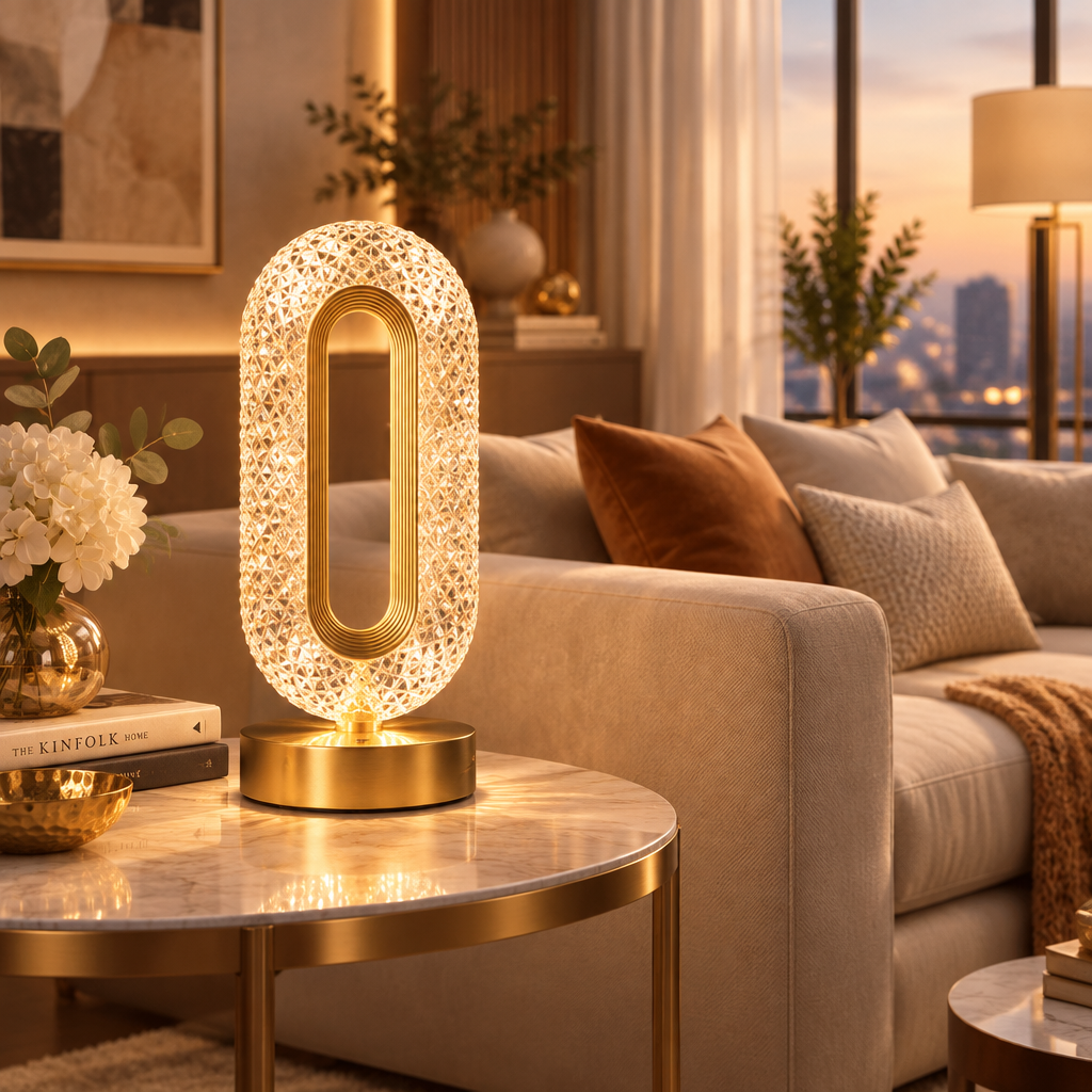 Crystal Touch Desk Lamp – Light Luxury Home Decor