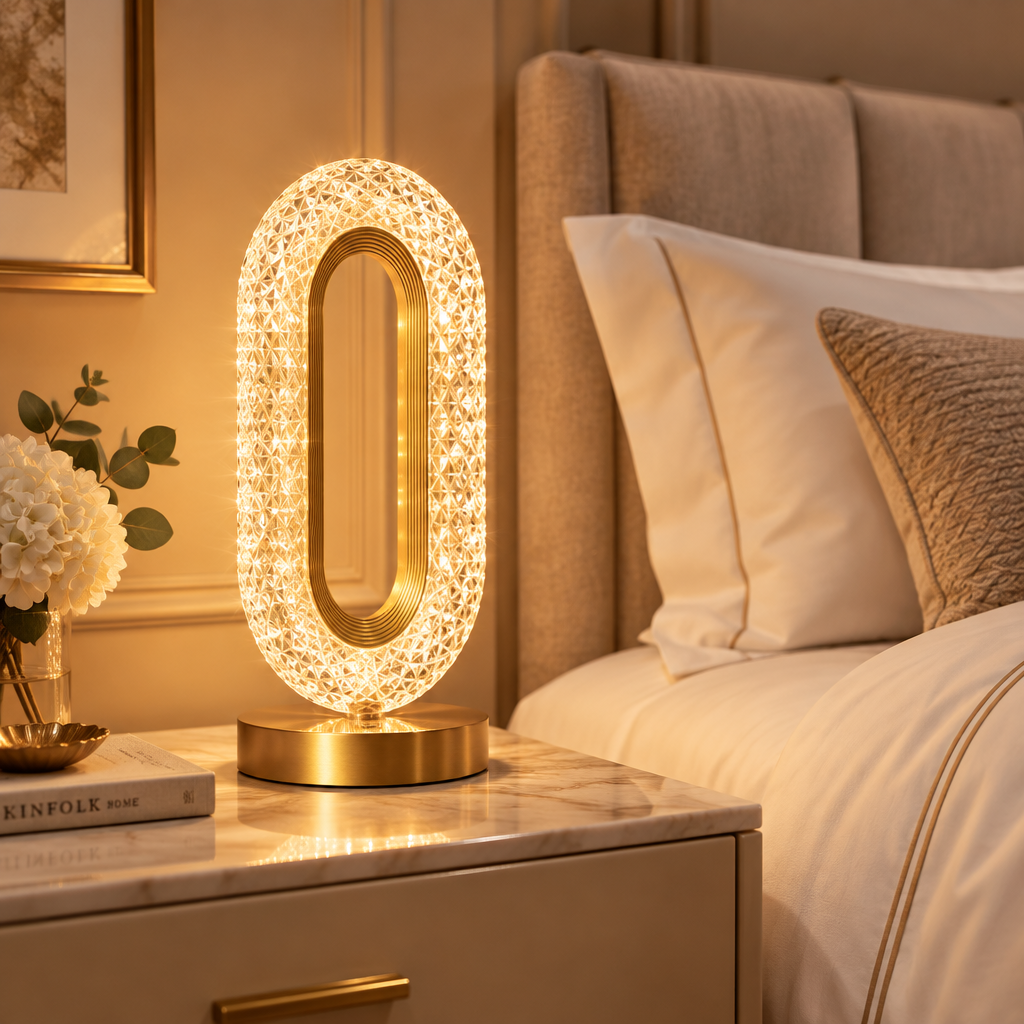 Crystal Touch Desk Lamp – Light Luxury Home Decor