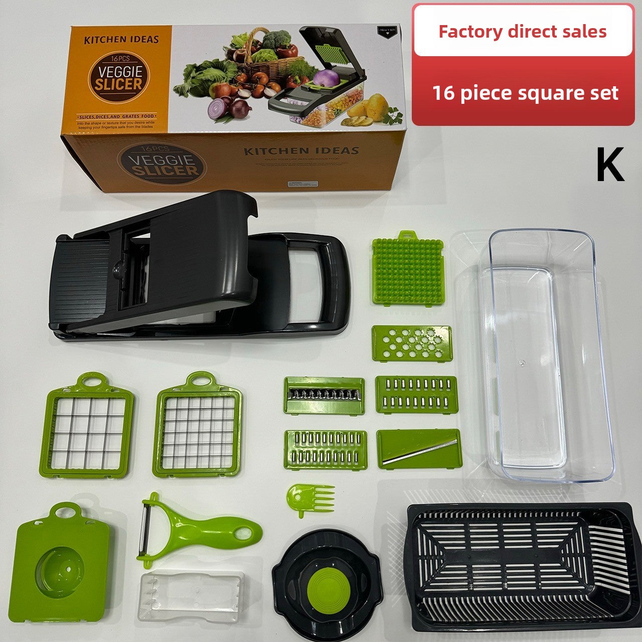 Multifunctional vegetable cutting artifact