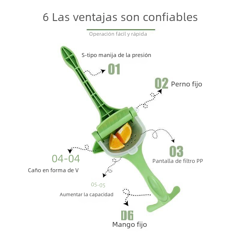 Easy Press Manual Juicer with Pulp Control