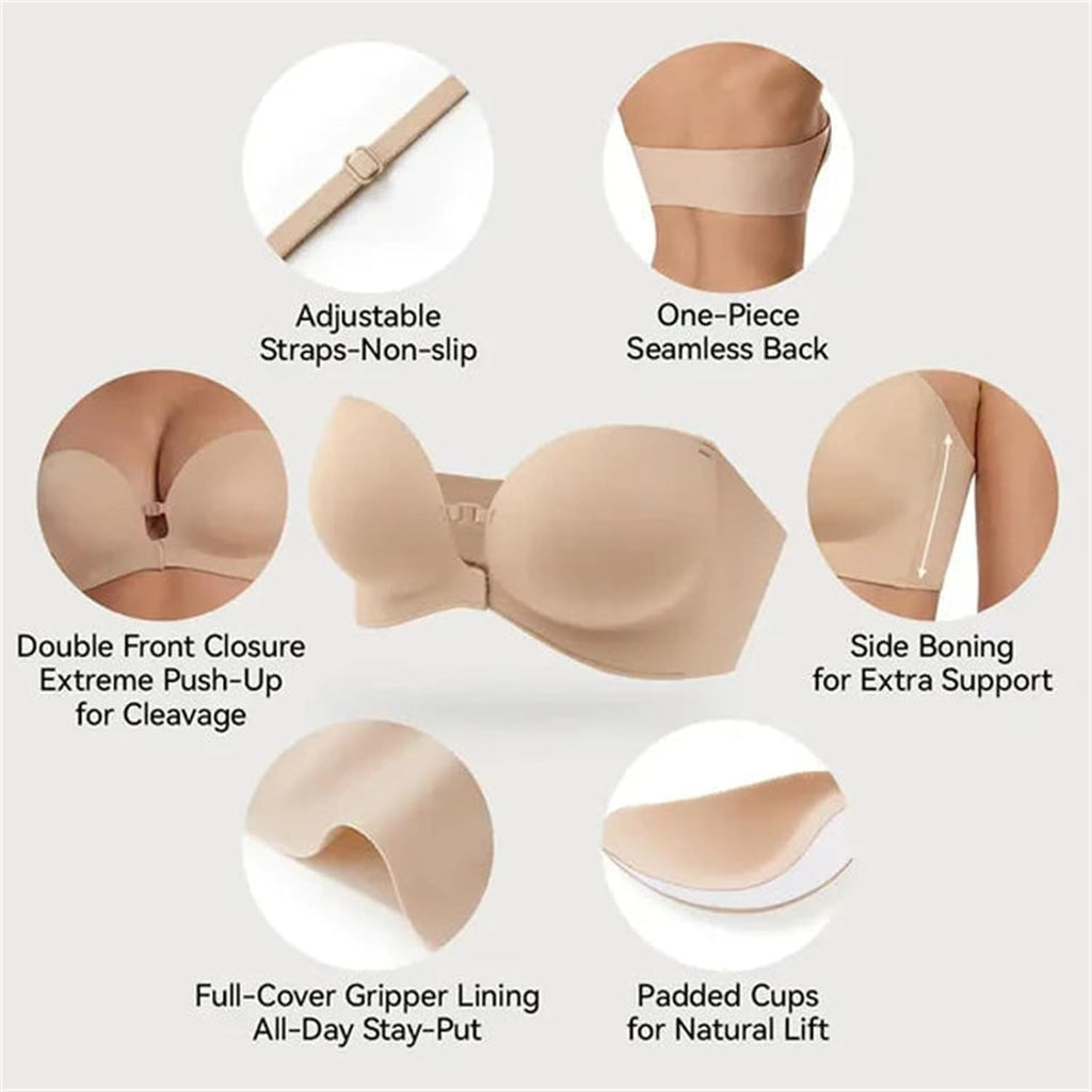 Convertible Strapless Push-Up Bra