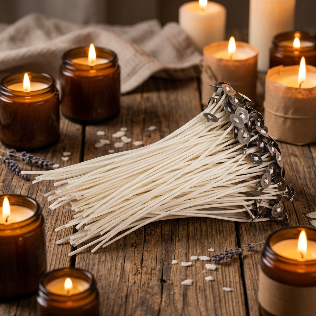 6-Inch Pre-Tabbed Cotton Candle Wicks, 100-Pack