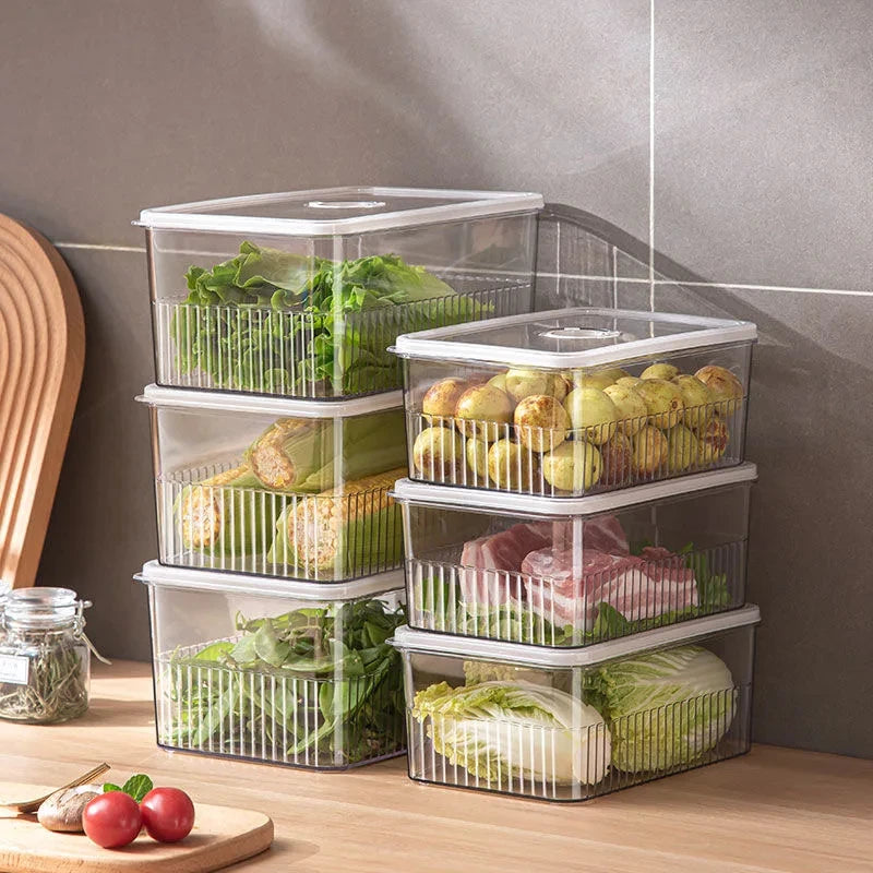 Transparent Fridge Organizer & Food Storage Container