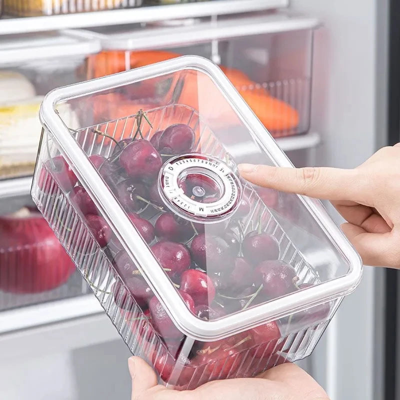Transparent Fridge Organizer & Food Storage Container