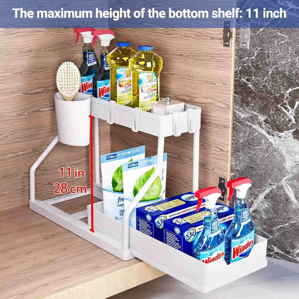 Space-Saving Pull-Out Under Sink Organizer