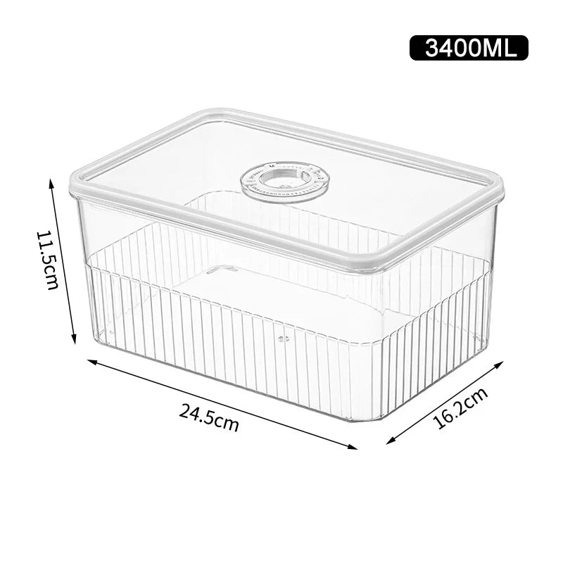 Transparent Fridge Organizer & Food Storage Container