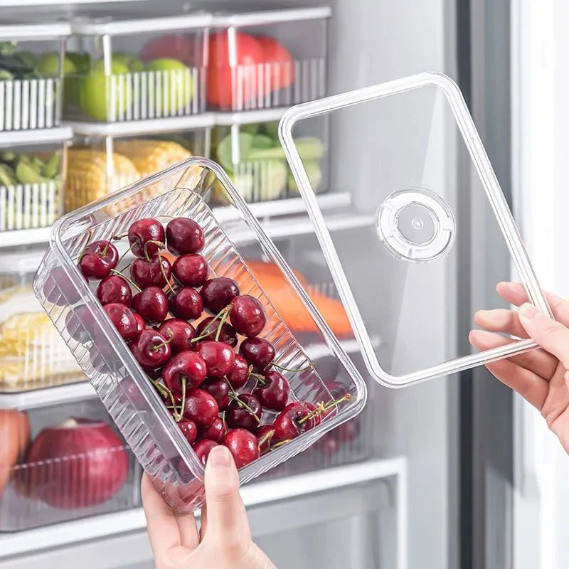 Transparent Fridge Organizer & Food Storage Container