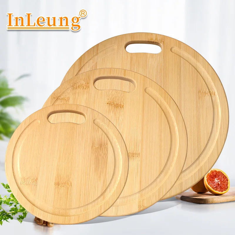 Thick Natural Bamboo Cutting Board – Anti-Mold & Multipurpose