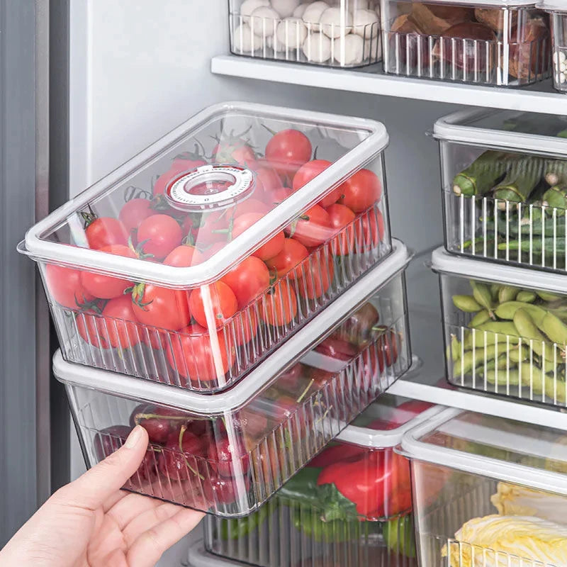 Transparent Fridge Organizer & Food Storage Container