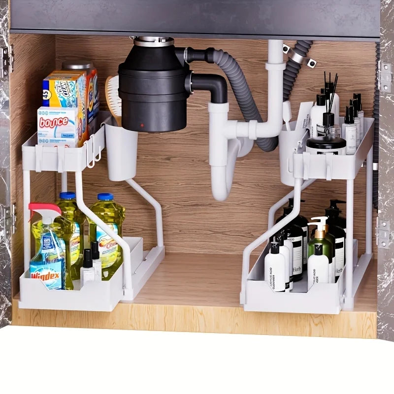 Space-Saving Pull-Out Under Sink Organizer